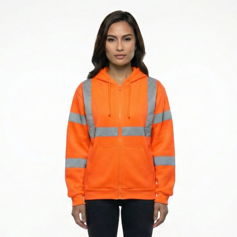SAFWY-A2-088-1 Reflective Fleece Zip Hoodie
