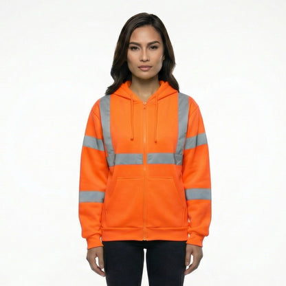 SAFWY-A2-088-1 Reflective Fleece Zip Hoodie
