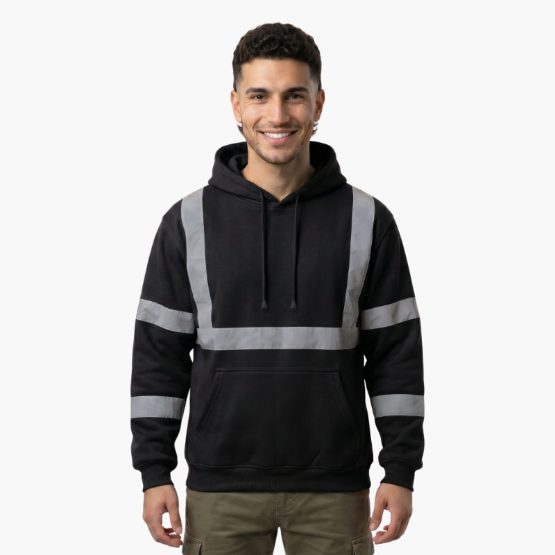 SAFWY-A2-088 Reflective Fleece Pullover Hoodie