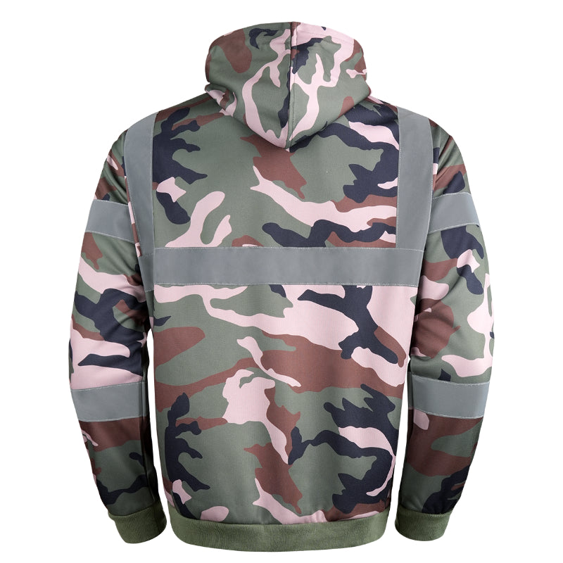 SAFWY-A2-088 Reflective Fleece Pullover Hoodie