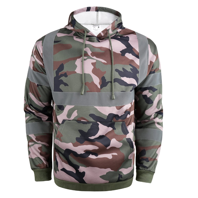SAFWY-A2-088 Reflective Fleece Pullover Hoodie