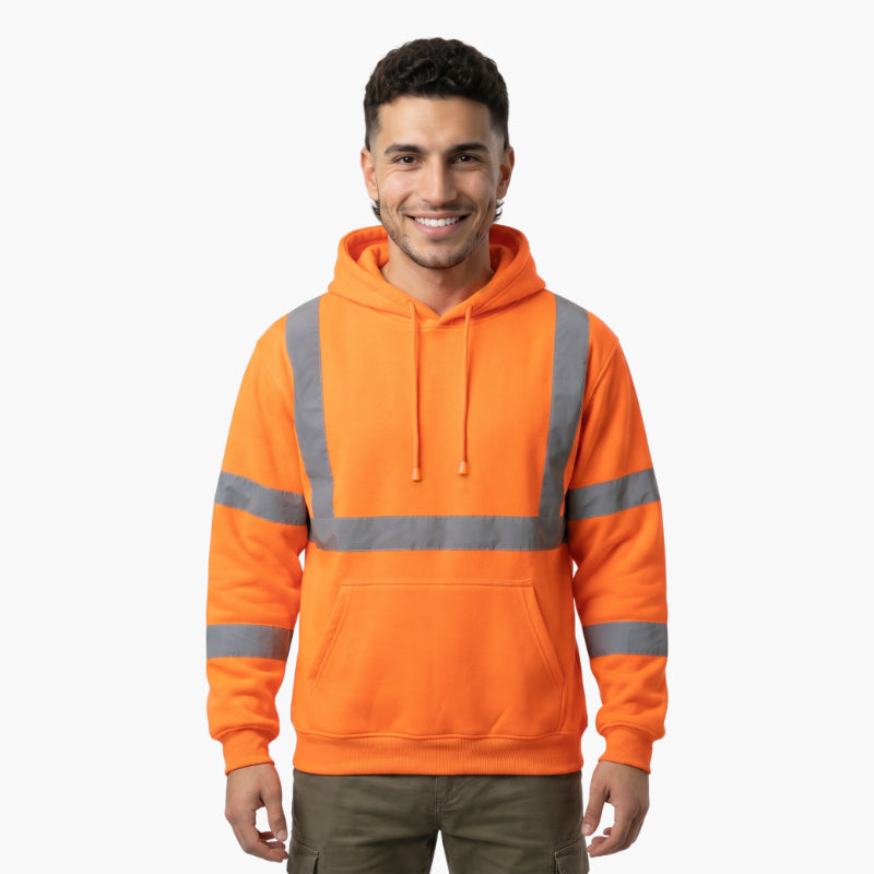 SAFWY-A2-088 Reflective Fleece Pullover Hoodie
