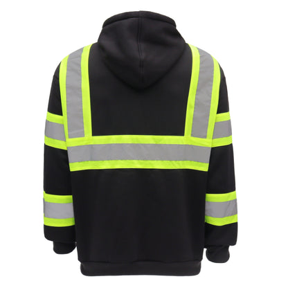 SAFWY-B2-093 Hi-Vis Reflective Safety Pullover Hoodie