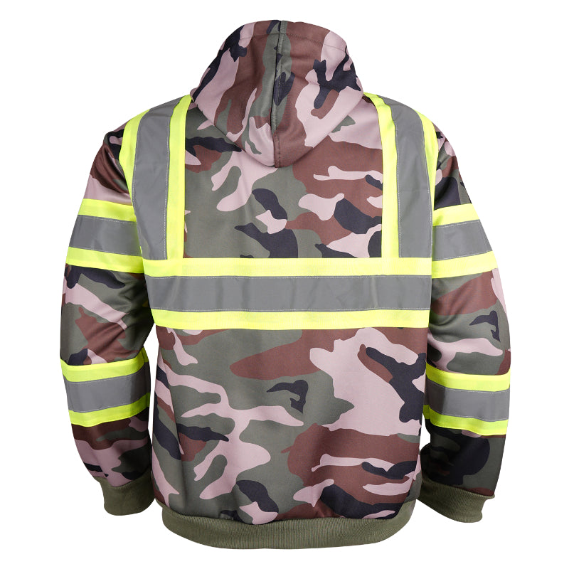 SAFWY-B2-093 Hi-Vis Reflective Safety Pullover Hoodie