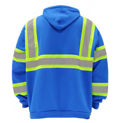 SAFWY-B2-093 Hi-Vis Reflective Safety Pullover Hoodie