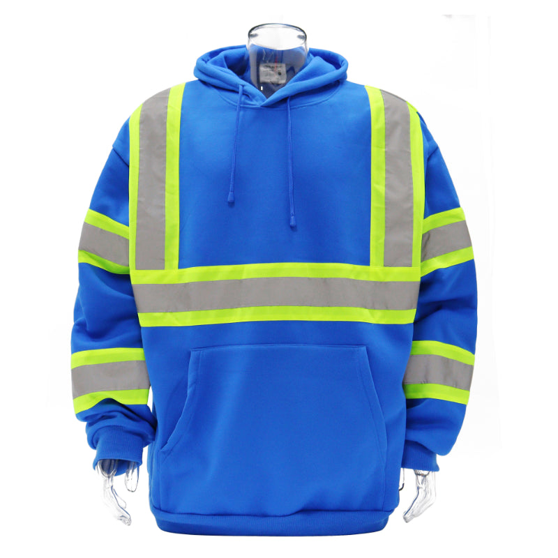 SAFWY-B2-093 Hi-Vis Reflective Safety Pullover Hoodie