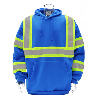 SAFWY-B2-093 Hi-Vis Reflective Safety Pullover Hoodie