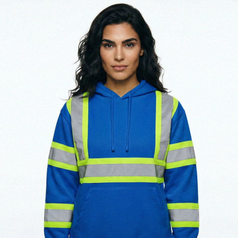 SAFWY-B2-093 Hi-Vis Reflective Safety Pullover Hoodie