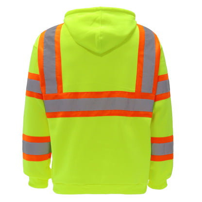 SAFWY-B2-093 Hi-Vis Reflective Safety Pullover Hoodie