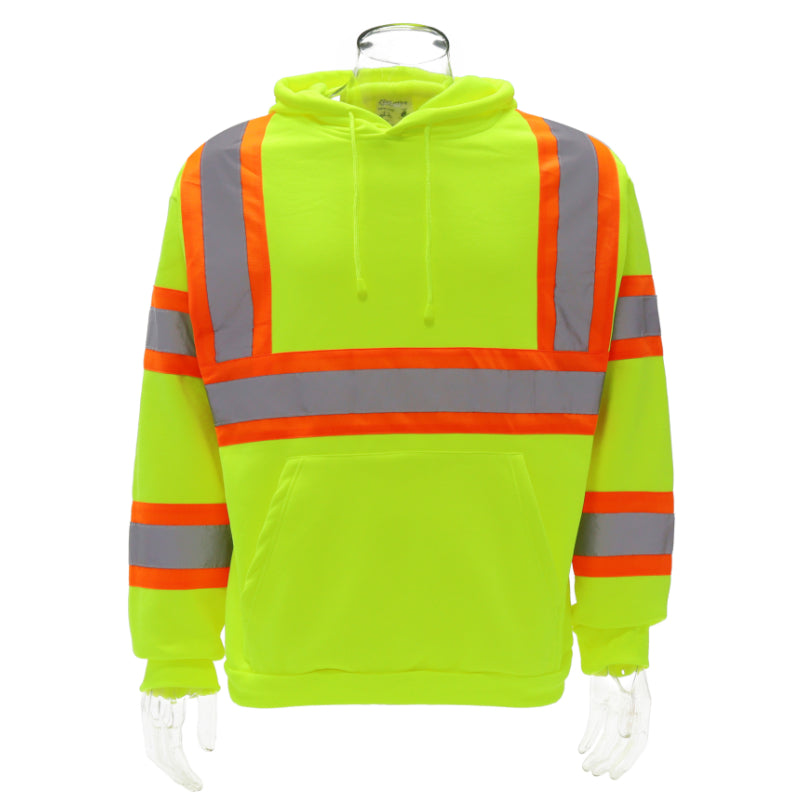 SAFWY-B2-093 Hi-Vis Reflective Safety Pullover Hoodie