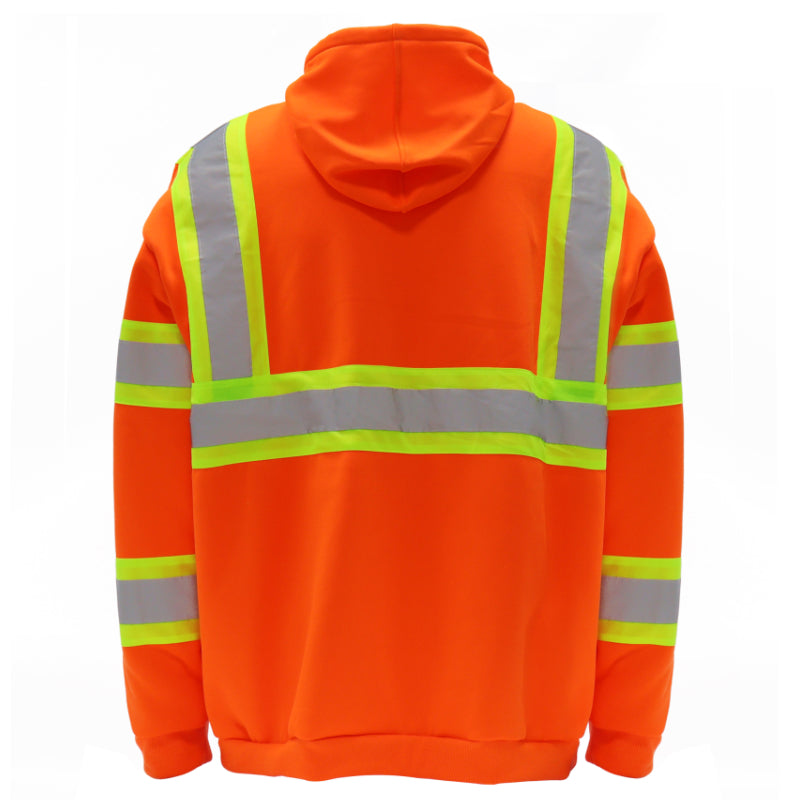 SAFWY-B2-093 Hi-Vis Reflective Safety Pullover Hoodie