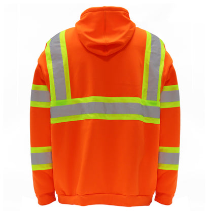 SAFWY-B2-093 Hi-Vis Reflective Safety Pullover Hoodie