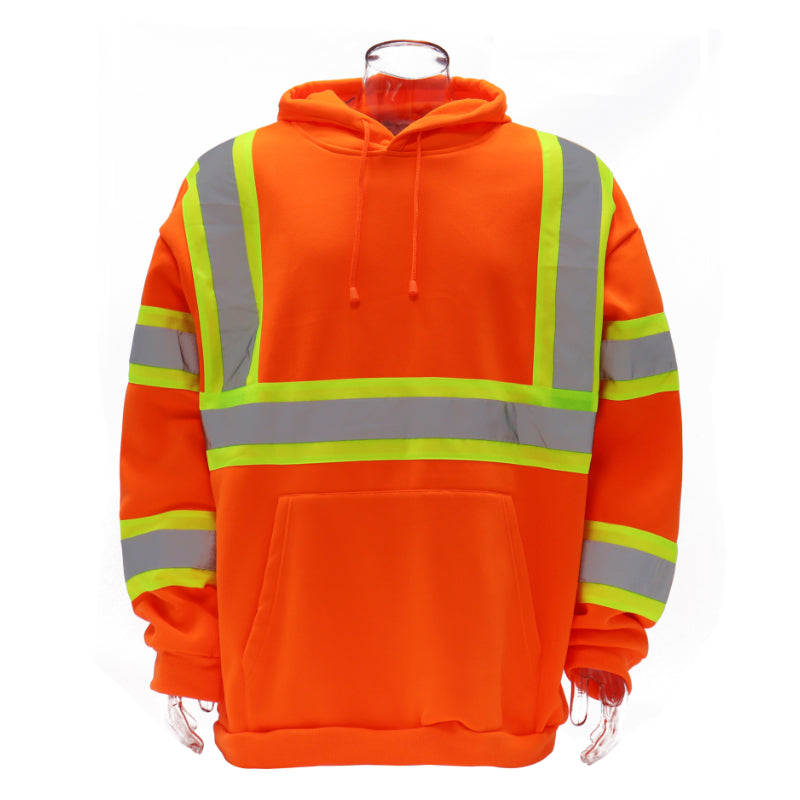 SAFWY-B2-093 Hi-Vis Reflective Safety Pullover Hoodie