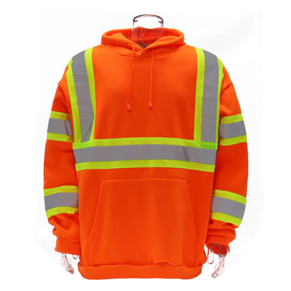 SAFWY-B2-093 Hi-Vis Reflective Safety Pullover Hoodie