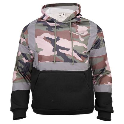 SAFWY-B28-091 Pullover Hoodie with Reflective Stripes