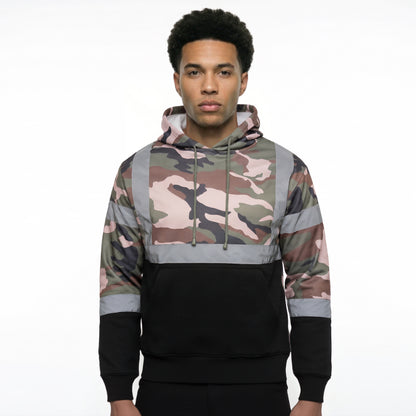 SAFWY-B28-091 Pullover Hoodie with Reflective Stripes