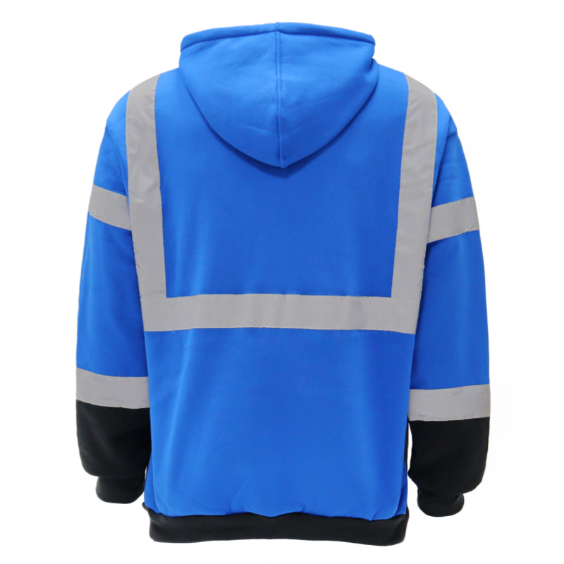 SAFWY-B28-091 Pullover Hoodie with Reflective Stripes
