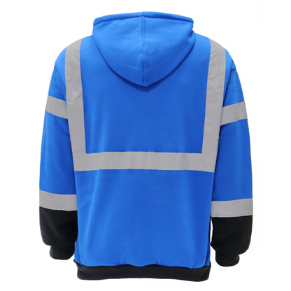 SAFWY-B28-091 Pullover Hoodie with Reflective Stripes