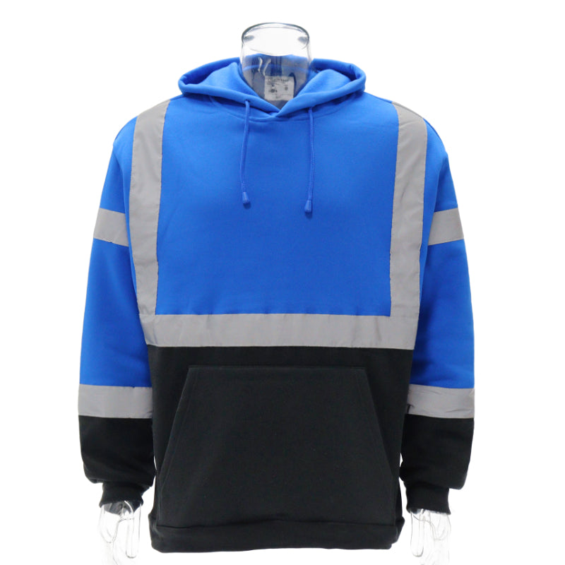 SAFWY-B28-091 Pullover Hoodie with Reflective Stripes