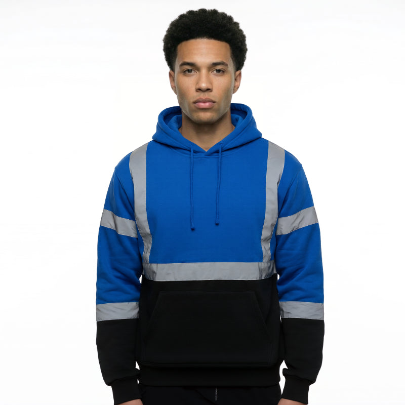 SAFWY-B28-091 Pullover Hoodie with Reflective Stripes