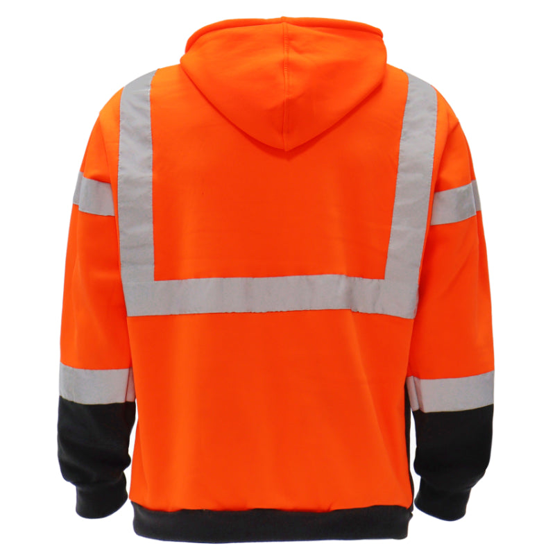 SAFWY-B28-091 Pullover Hoodie with Reflective Stripes