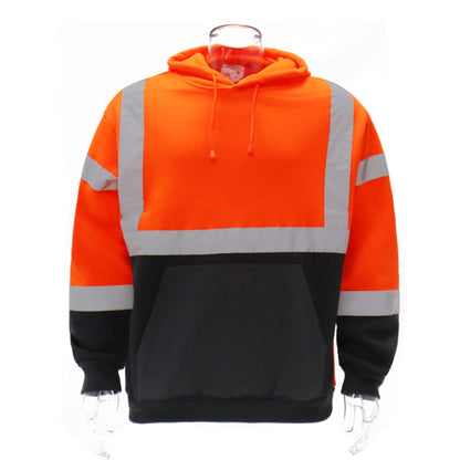 SAFWY-B28-091 Pullover Hoodie with Reflective Stripes