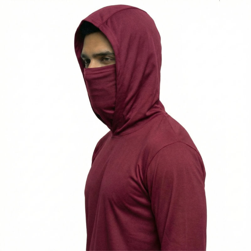 SAFTX-C2-075M Long Sleeve Hooded Work Shirt with Mask