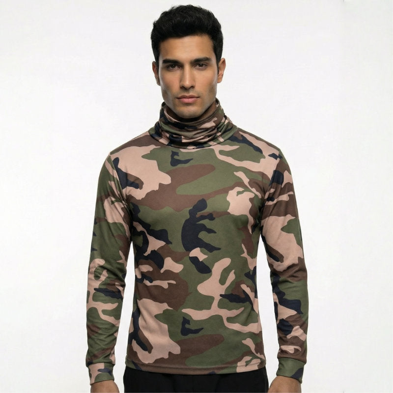 SAFTX-C2-075M Long Sleeve Hooded Work Shirt with Mask