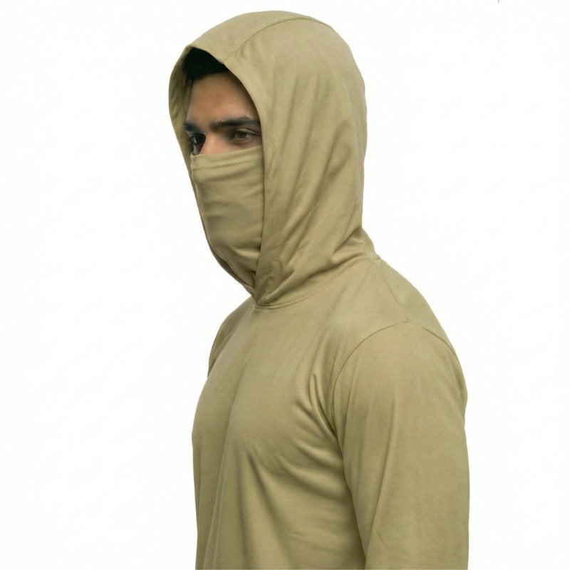 SAFTX-C2-075M Long Sleeve Hooded Work Shirt with Mask