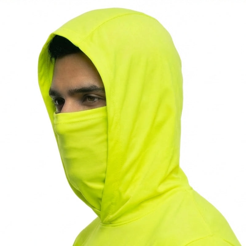 Long Sleeve Hooded Work Shirt with Mask – Sun Active