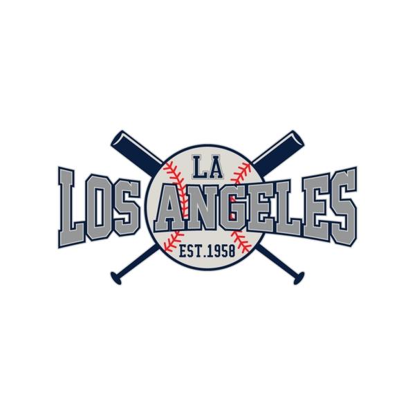 LA Classic Baseball Heat Transfer (100 pack)