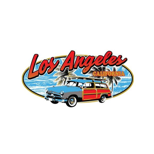Los Angeles Woody Car Heat Transfer (100 pack)