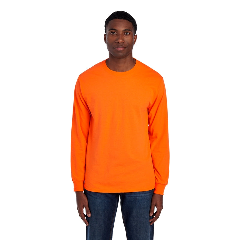 4930R HD Cotton™ Long-⁠Sleeve T-⁠Shirt (Safety Colors)