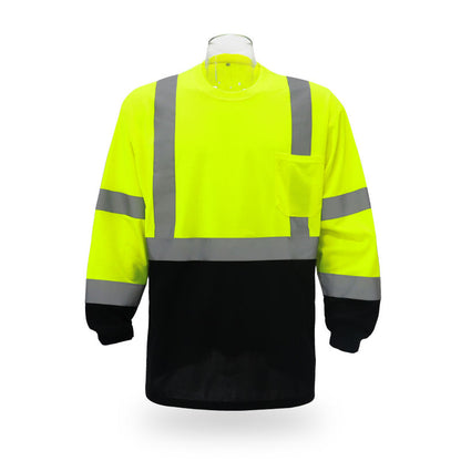 SAFTX-C68-059 High Visibility Contrast Long Sleeve Safety T-shirt
